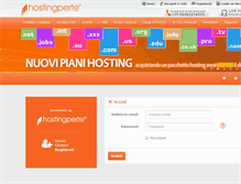 Tablet Screenshot of clienti.hostingperte.it